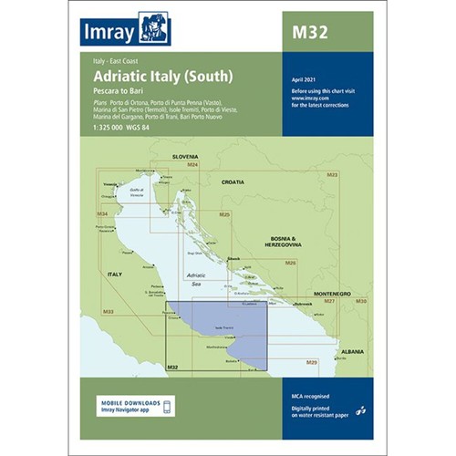 Imray chart m32 adriatic - imray,