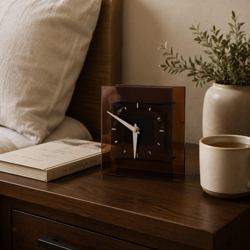 Table clock decorative desk - table,