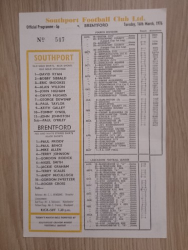 Southport brentford - southport,