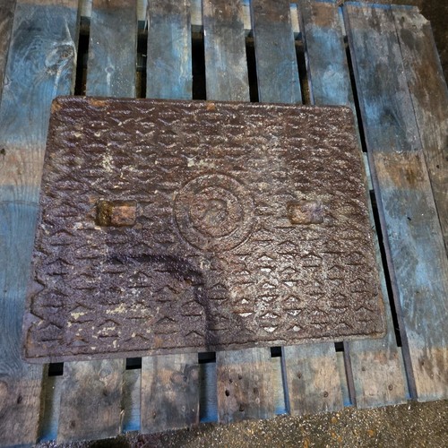 Cast iron manhole drain cover - iron,