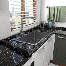10M Kitchen Marble Worktop Covering Cupboard Self Adhesive Sticker Wrap Film