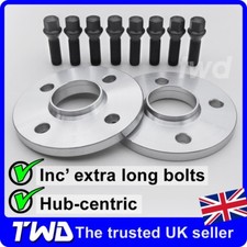 12MM ALLOY WHEEL SPACERS + M14x1.25 BOLTS FOR MINI R56 R57 R58 (4X100PCD 56.1MM)