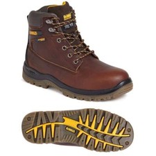 DeWalt Mens Titanium Leather S3 WR Safety Steel Toe Lace Up Boots Sizes 6 to 12