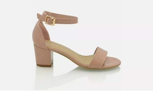 Womens low mid heel block - heel,