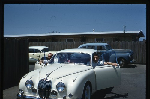 1961 kodachrome slide jaguar - slide,