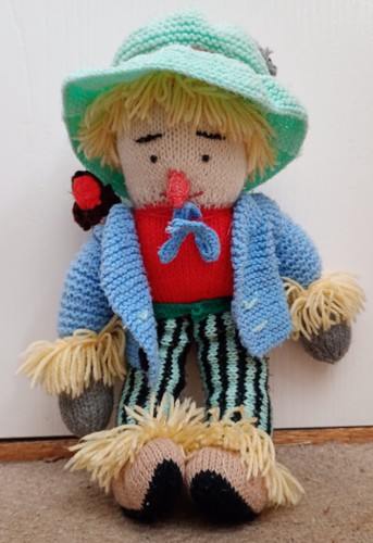 Knitted scarecrow doll inch - scarecrow,