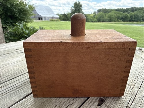 Wooden butter mold - wooden, rectangular