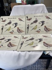 British Birds Place Mats Set