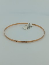 9ct Gold Engraved Slave Bangle
