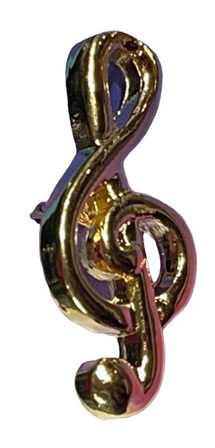 Treble clef music lapel pin - lapel,