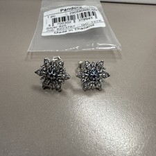 Pandora snowflake earrings