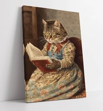 CAT READING A BOOK, BEATRIX