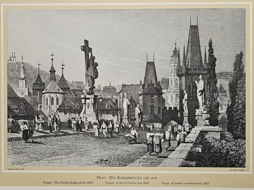 Prague karl sbrücke 1830 - karĺsbrücke,