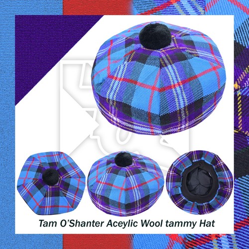 Masonic tartan tam shanter - tartan, o'