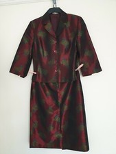 Laura Ashley Womens Jacket and Skirt Suit Dress Size 14