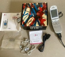 LG U8330 Flip Phone Complete Box Manuals Charger USB Cable Headset Charges, VGC
