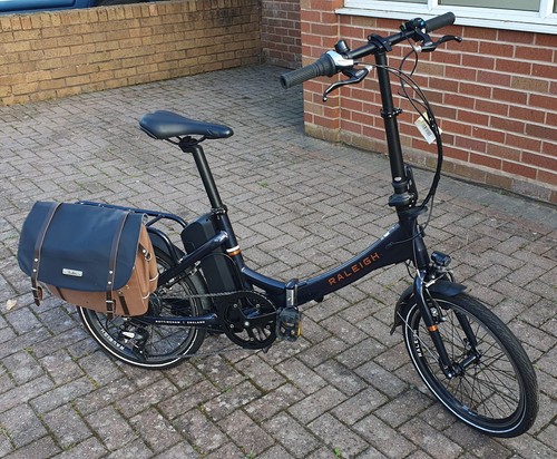 Raleigh folding bike blue - raleigh,