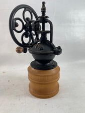 Coffee Grinder Mill Cast Iron Hand Turned 9" Tall