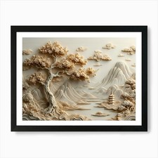 3D Elegant Oriental Landscape
