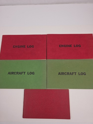 Vintage aircraft log and - vintage,
