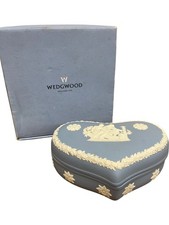 Wedgwood Blue Heart-Shaped
