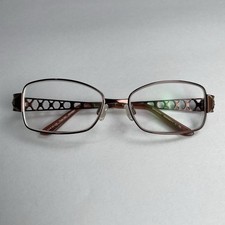 Specsavers Eyeglasses Glasses Frame Square Brown Full Rim Titan 292 53-16-125