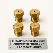 Lamona LAM1110 4 Burner LPG Conversion Kit Gas Jets Nozzles Injectors Hob