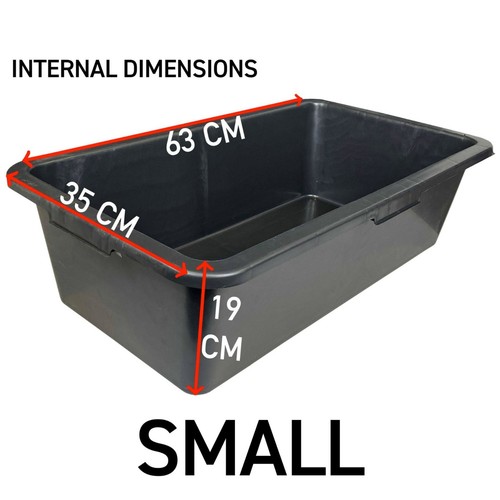 Black mixing tub - tub, heavy