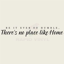 HUMBLE NO PLACE LIKE HOME Wall