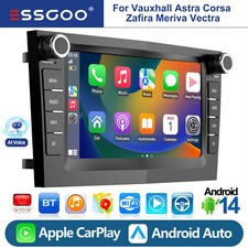 32G For Vauxhall Astra Corsa Apple Carplay Car Radio Stereo GPS NAVI Android 14