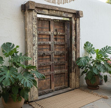 Antique Indian Door with Frame