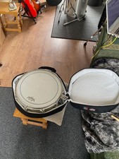 Free floating Piccolo Snare Drum Pearl MIJ 14x3.5  inch Brass INC armour case