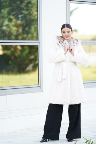 Luxury mink fur coat women - coat, women's