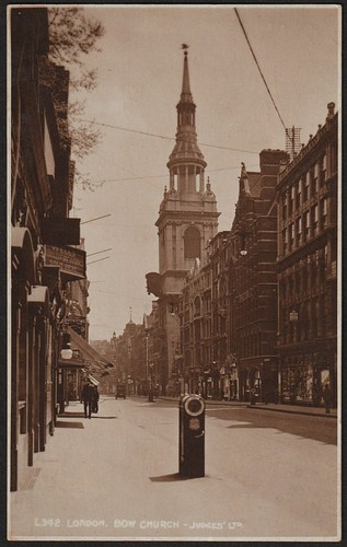 London postcard bow - postcard,