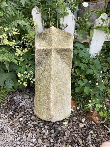 Antique stone gable coping - stone,