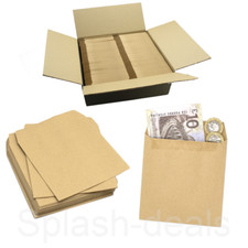 Small Brown Wage Envelopes - 80GSM 108 x 102 mm - Pocket Square Coin Envelopes