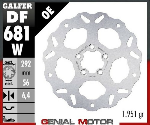 Galfer rear brake disc wave - galfer,
