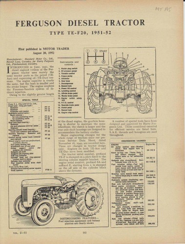 Ferguson diesel tractor type - ferguson,