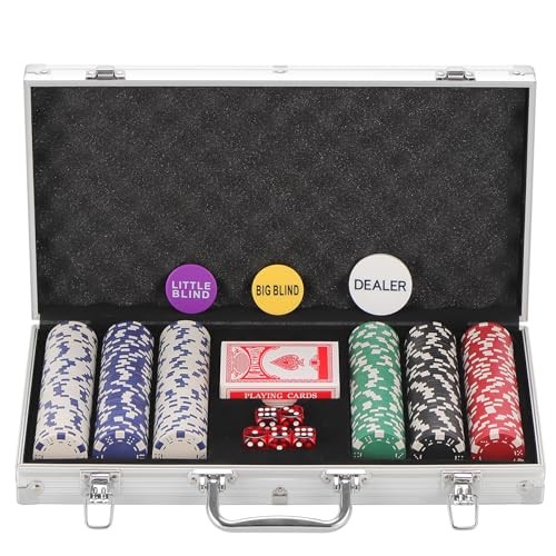 300 pcs poker chips set - 300,
