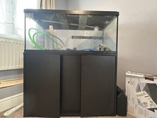 180l Fish Tank And Cabinet, Tropical Set Up With Eheim Pump And Accessories