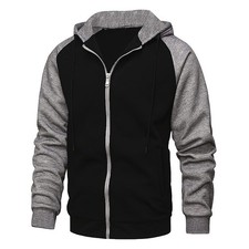 Mens Hoodie Zip Up Hooded
