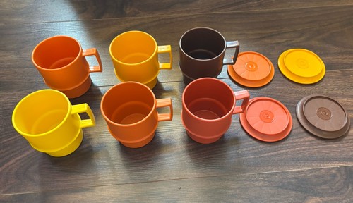 Vintage tupperware cups - vintage, 6