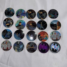 Waddingtons WPF Batman Pogs X18 Spares & Doubles Plus 2x Slammers 1995