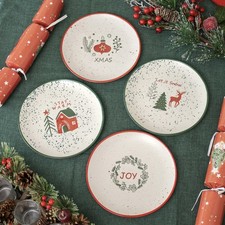 Set Of 4 Speckle Stoneware