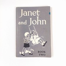 Janet and John Book 2 1949 Vintage Children's Reader Paperback Very Good Conditi