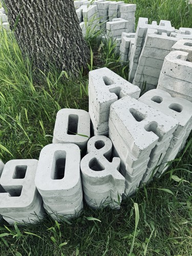 You pick large concrete - large,