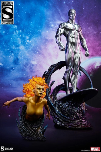 Silver surfer maquette - silver,