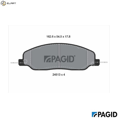 Brake pad set - pad,