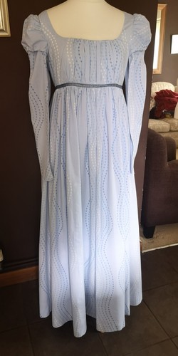 Regency style blue - day, dress