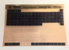 Yamaha XS 650 4G7 1980 Spare Parts List Microfiche (Jan1980)